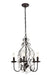 Blaise 5-Light Pendant in Oil Rubbed Bronze with Clear Royal Cut Crystal