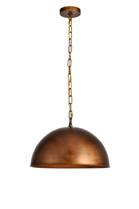 Merce 1-Light Pendant in Manual Brass