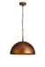 Merce 1-Light Pendant in Manual Brass