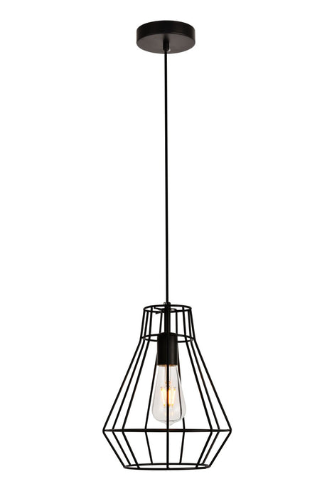 Jago 1-Light Pendant in Black