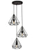 Jago 3-Light Pendant in Black