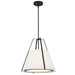 Fulton Three Light Pendant in Black