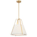 Fulton Three Light Pendant in Antique Gold