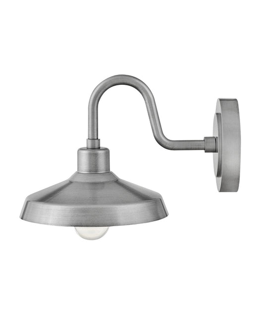 Forge Small Wall Mount Lantern in Antique Brushed Aluminum