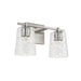 Burke Two Light Vanity in Brushed Nickel