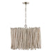 Cara Four Light Pendant in Brushed Pewter