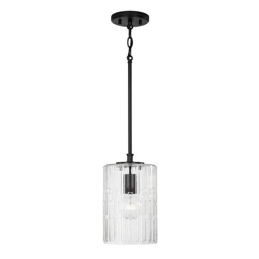 Emerson One Light Pendant in Matte Black