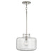 Brighton One Light Pendant in Polished Nickel