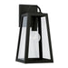 Leighton One Light Outdoor Wall Lantern in Black