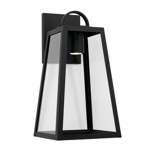 Leighton One Light Outdoor Wall Lantern in Black