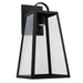 Leighton One Light Outdoor Wall Lantern in Black