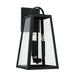 Leighton Three Light Outdoor Wall Lantern in Black