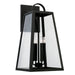 Leighton Four Light Outdoor Wall Lantern in Black