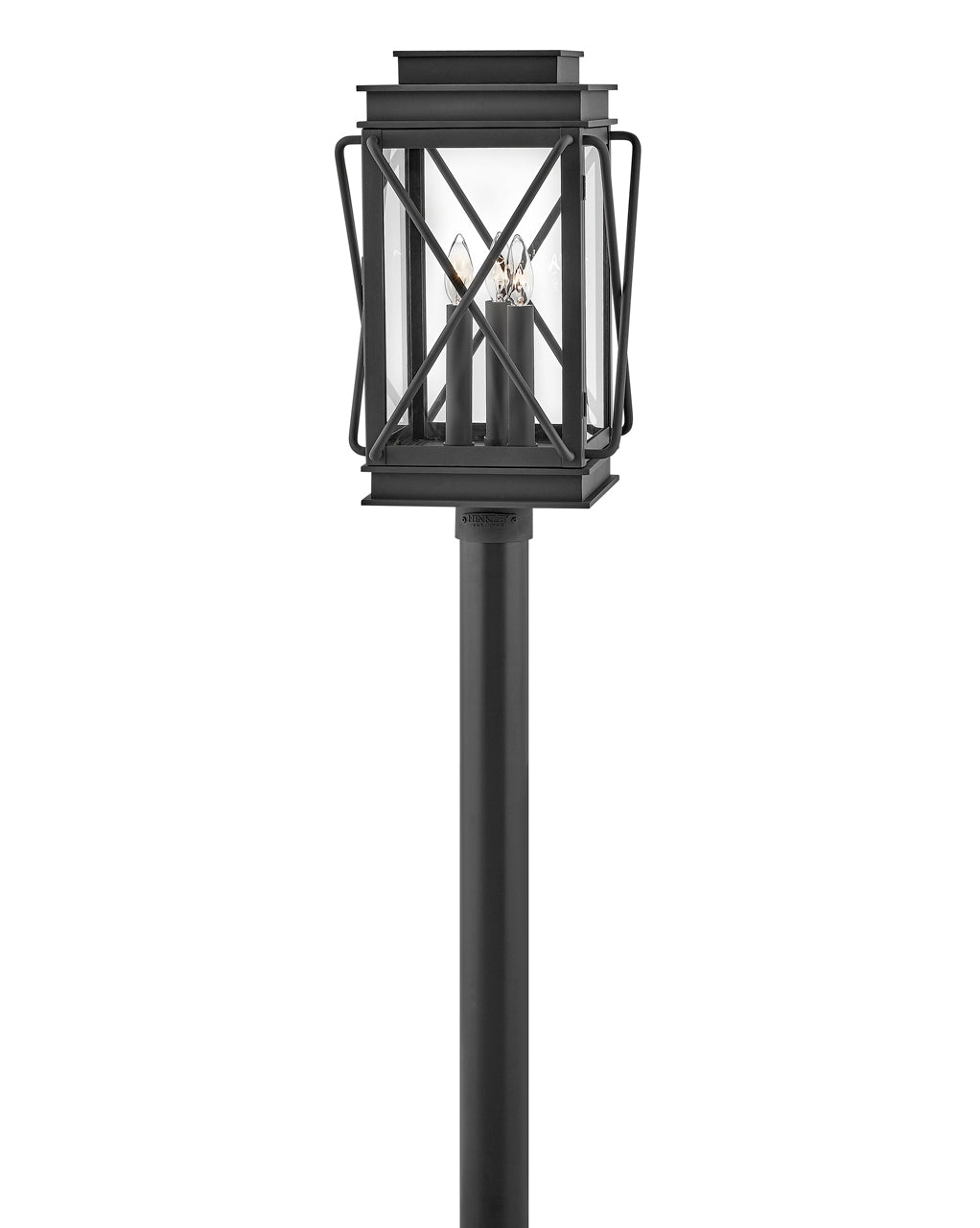 Montecito Medium Post or Pier Mount Lantern in Museum Black