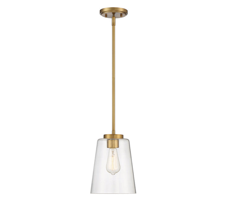 Calhoun 1-Light Mini-Pendant in Warm Brass