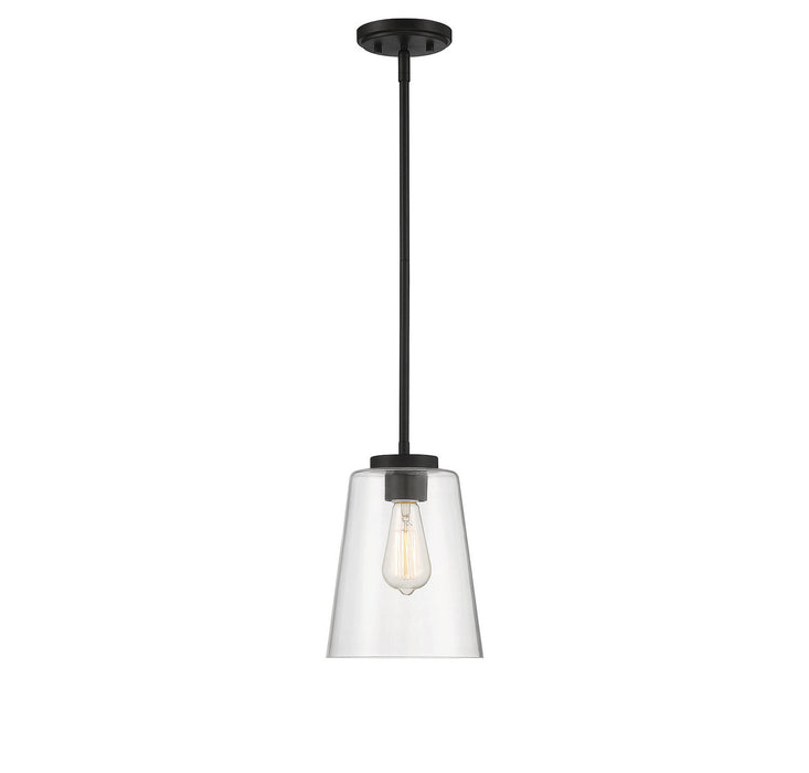 Calhoun 1-Light Mini-Pendant in Matte Black