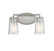 Sacremento 2-Light Bath in Satin Nickel