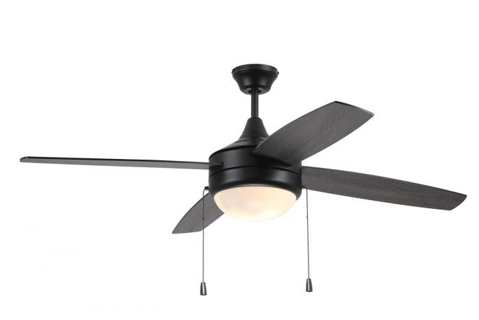 Phaze Energy Star 4-Blade 52" Ceiling Fan in Flat Black from Craftmade, item number EPHA52FB4