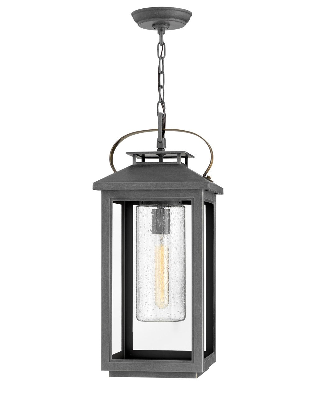 Atwater LED Hanging Lantern in Ash Bronze by Hinkley Lighting