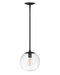 Warby One Light Pendant in Black by Hinkley Lighting