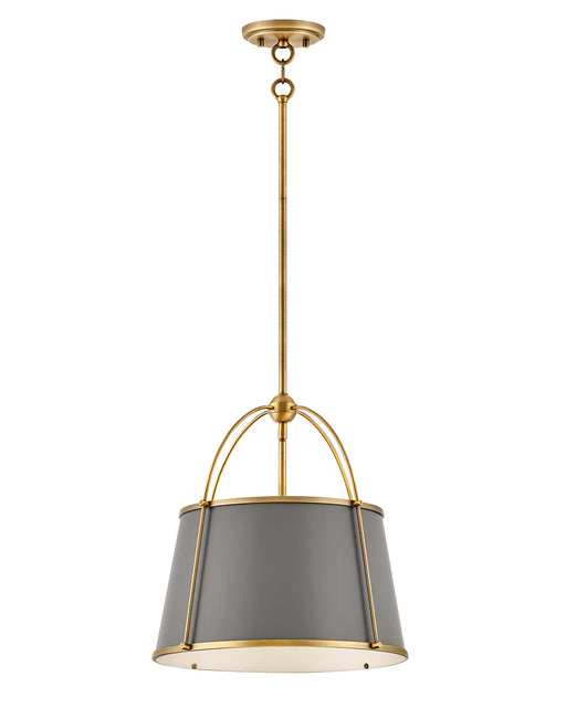 Clarke One Light Pendant in Lacquered Dark Brass by Hinkley Lighting