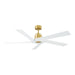 Aspen 56" Ceiling Fan in Burnished Brass