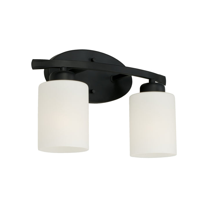 Dixon Two Light Vanity in Matte Black