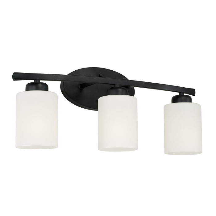 Dixon Three Light Vanity in Matte Black