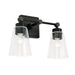 Rory Two Light Vanity in Matte Black