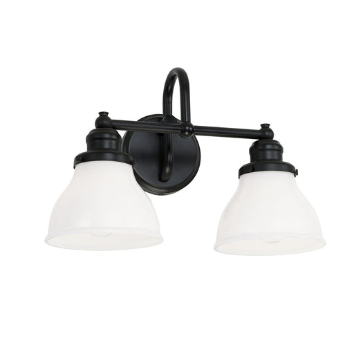 Baxter Two Light Vanity in Matte Black