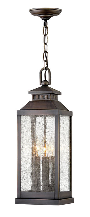 Revere Medium Hanging Lantern in Blackened Brass