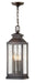 Revere Medium Hanging Lantern in Blackened Brass