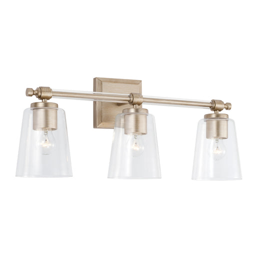 Breigh Three Light Vanity in Brushed Champagne