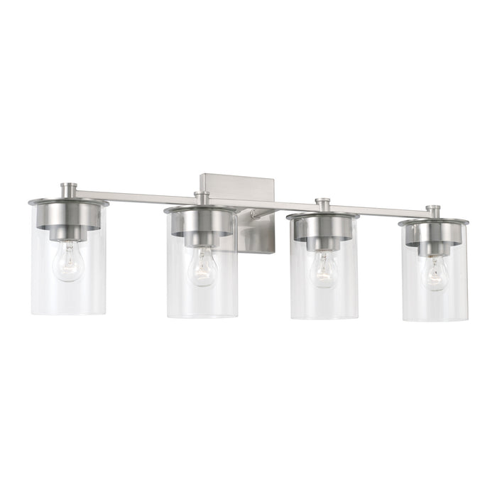 Mason Four Light Vanity in Brushed Nickel