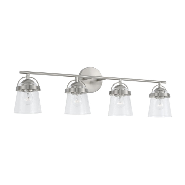 Madison Four Light Vanity in Brushed Nickel