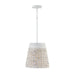 Tallulah One Light Pendant in Chalk Wash