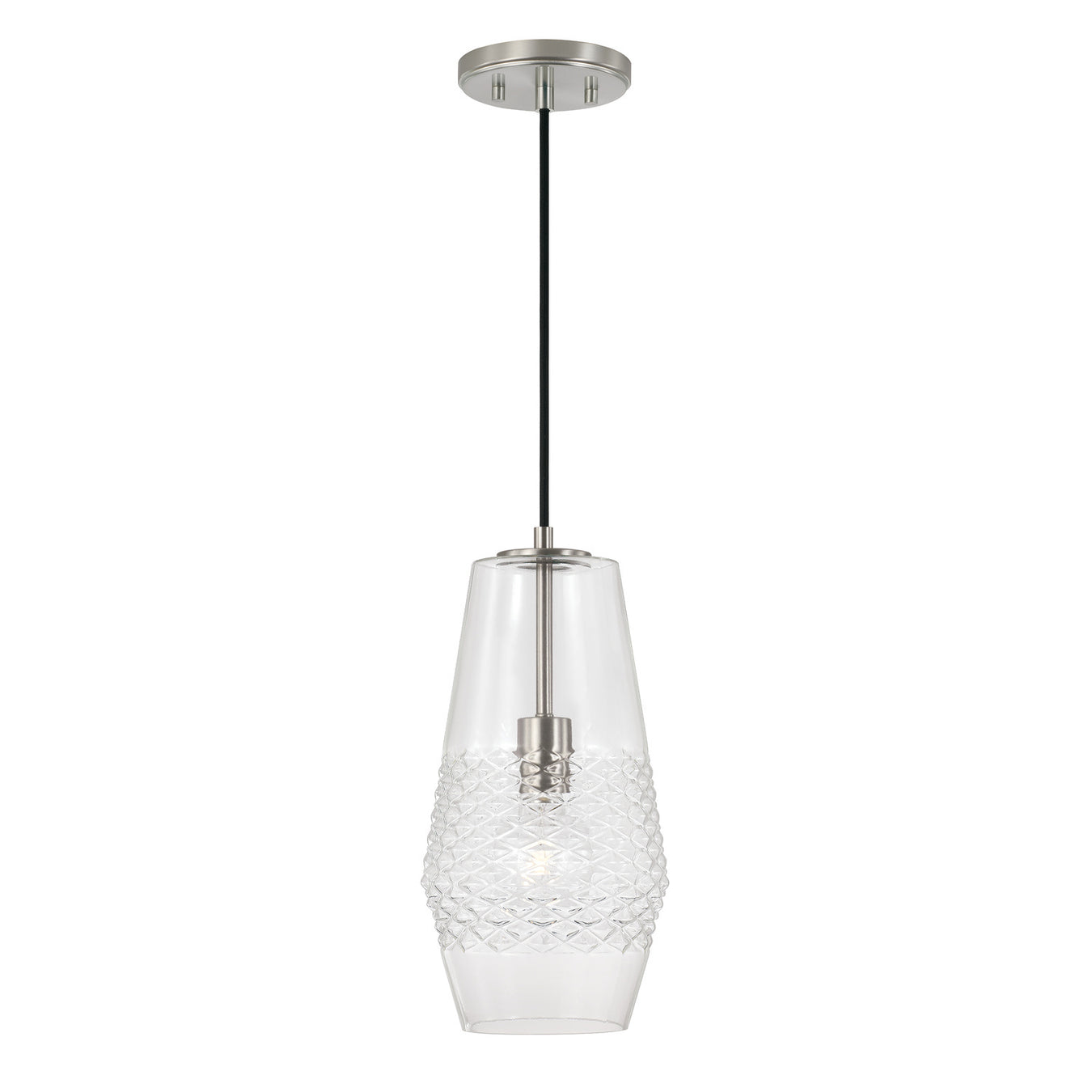 Dena One Light Pendant in Brushed Nickel