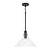 Greer One Light Pendant in Matte Black