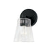 Baker One Light Wall Sconce in Matte Black