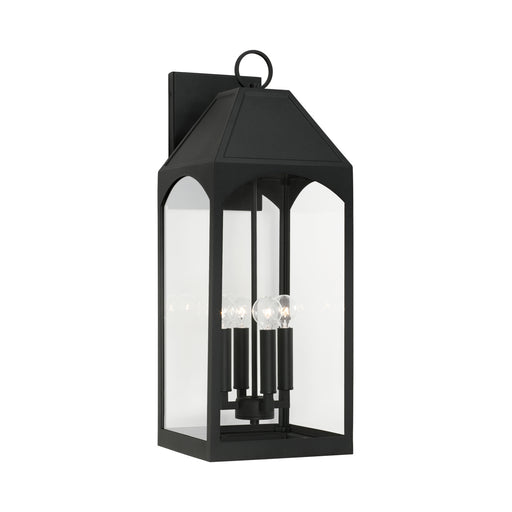 Burton Four Light Outdoor Wall Lantern in Black