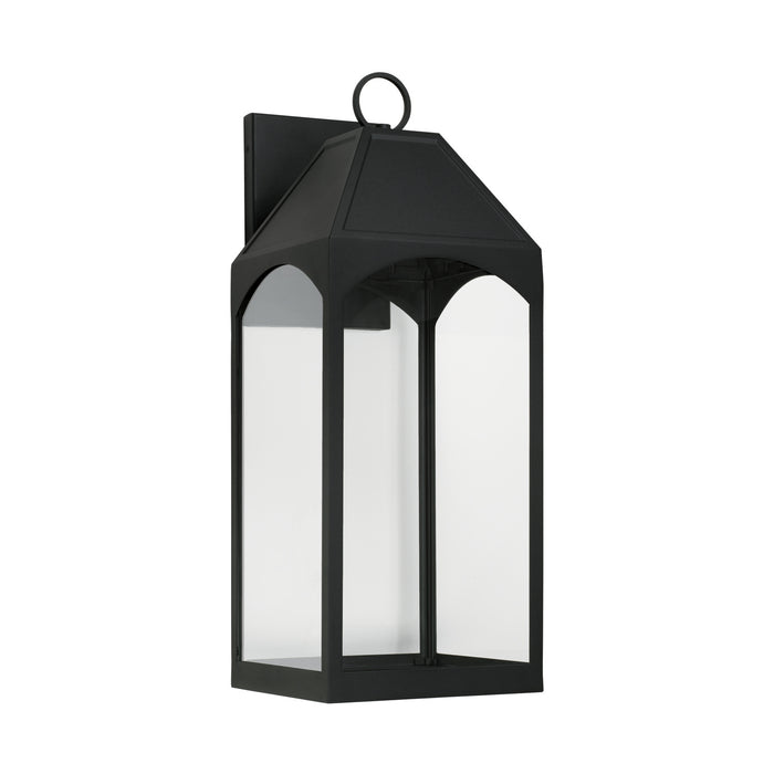 Burton One Light Outdoor Wall Lantern in Black