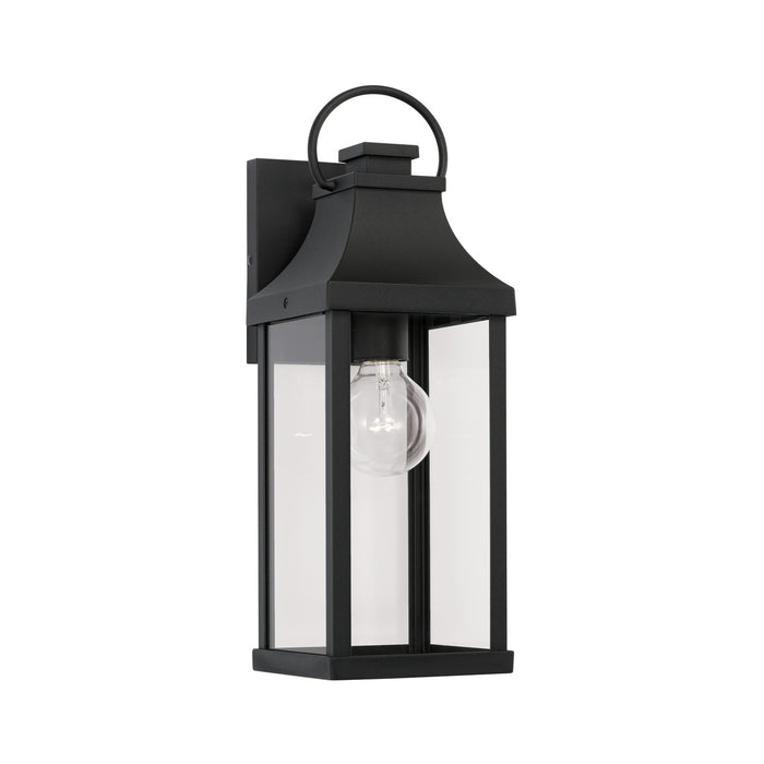 Bradford One Light Outdoor Wall Lantern in Black