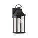 Bradford One Light Outdoor Wall Lantern in Black