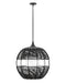 Maddox One Light Hanging Lantern in Black by Hinkley Lighting