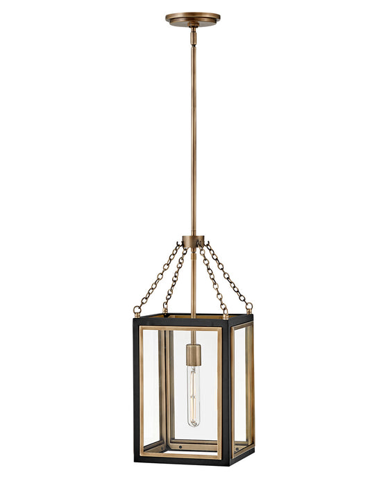 Shaw One Light Pendant in Black by Hinkley Lighting