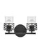 Della Two Light Vanity in Black by Hinkley Lighting