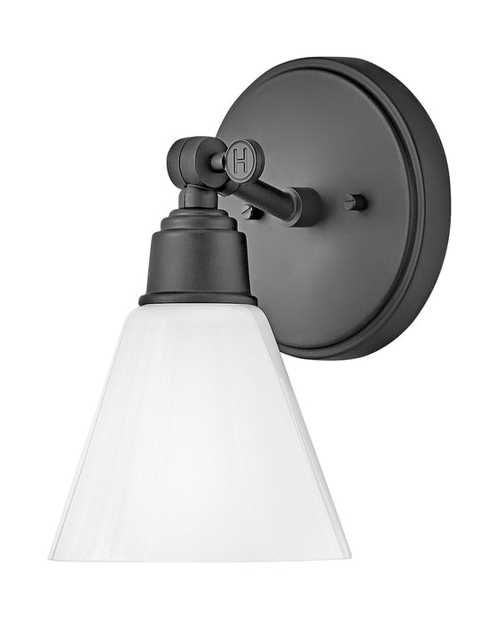 Arti One Light Vanity in Black by Hinkley Lighting