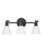 Arti Three Light Vanity in Black by Hinkley Lighting