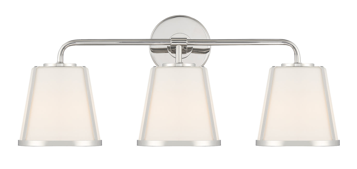 Fulton 3-Light Bath in Polished Nickel by Crystorama - MPN FUL-913-PN