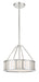 Kendal 3-Light Pendant in Polished Nickel by Crystorama - MPN KEN-8303-PN